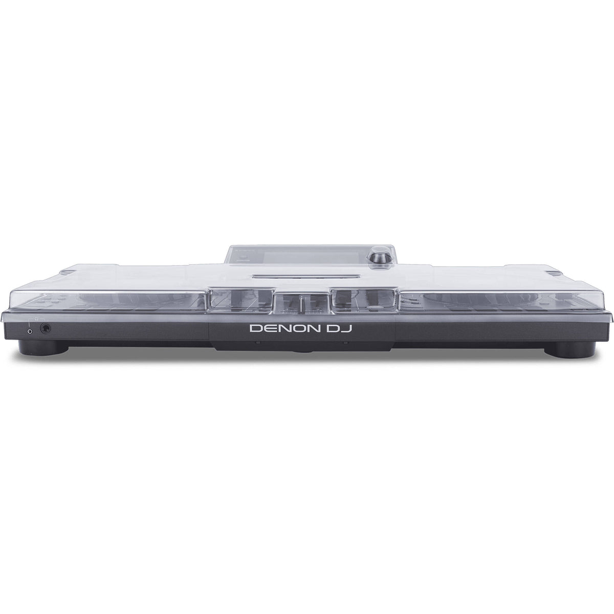 Decksaver Denon DJ SC Live 4 cover showing a clear, durable protective plastic cover designed for DJ equipment protection.
