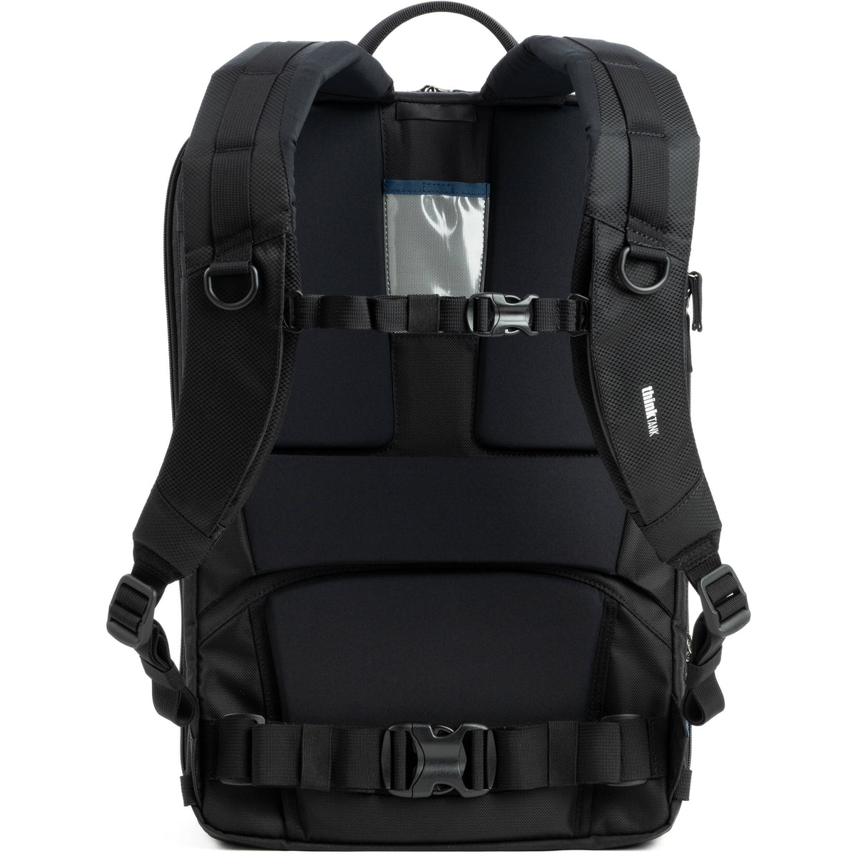 Think Tank Shape Shifter video equipment bag with adjustable compartments and padded exterior for camera gear protection.