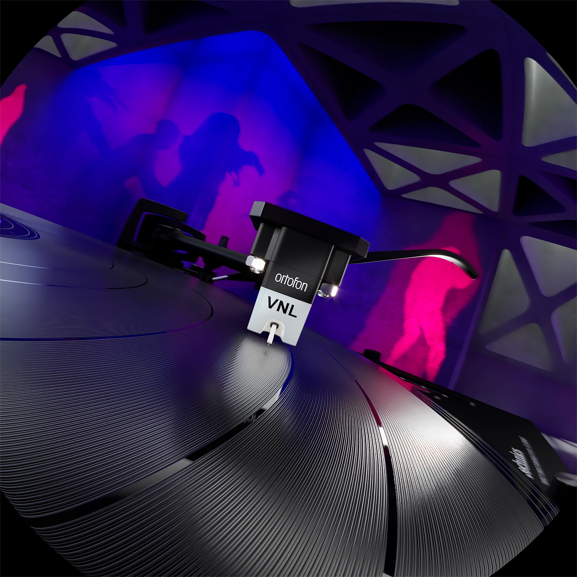 Ortofon VNL TRIX Tonabnehmer mit Headshell (vormontiert auf SH-2 Headshell)