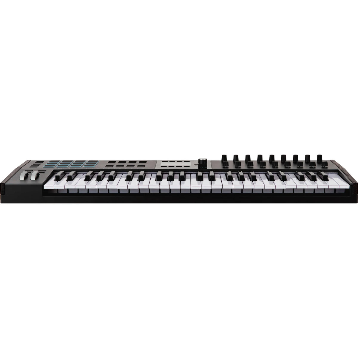 Arturia KeyLab 49 MK3 MIDI keyboard in black finish, front view