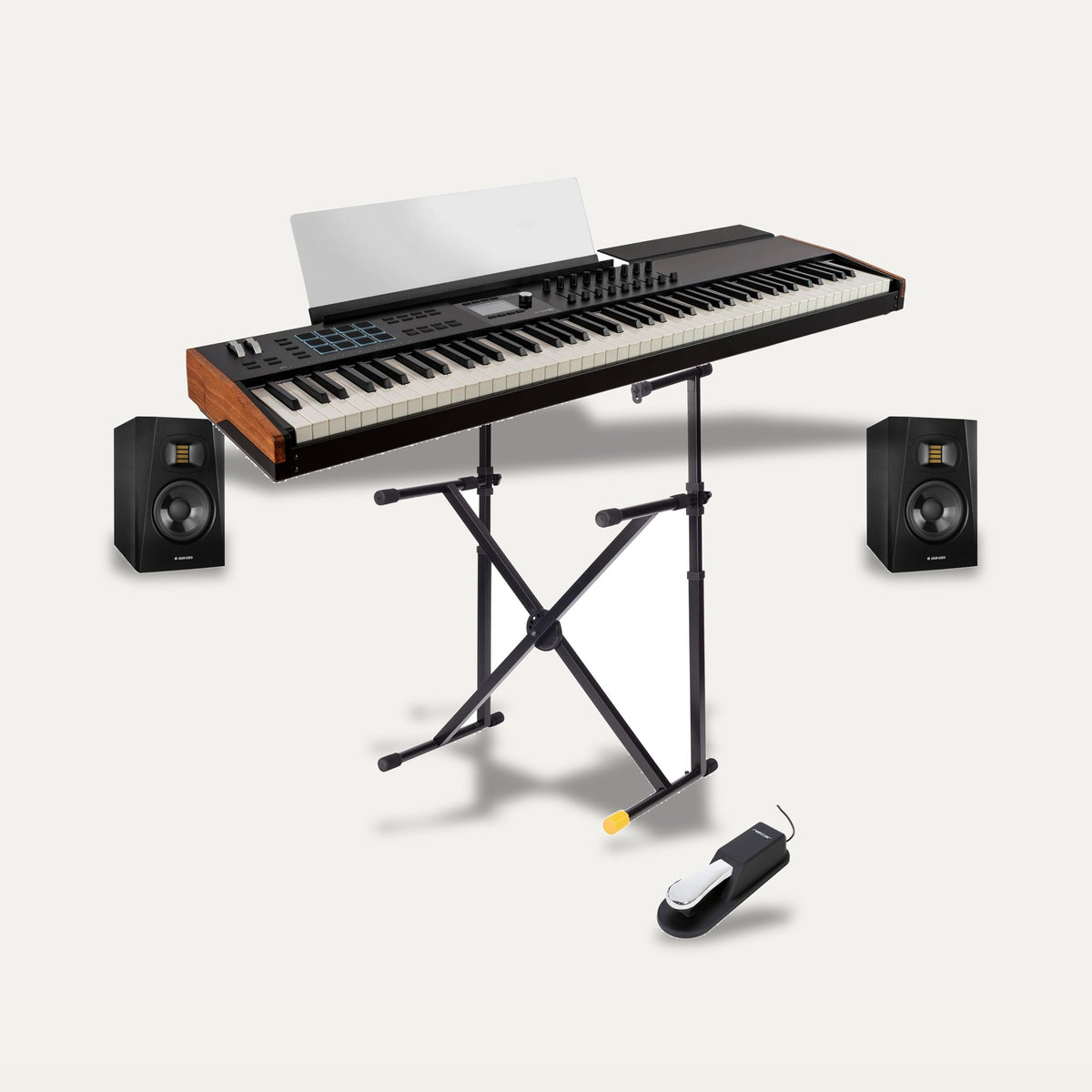Arturia KeyLab 88 MK3 + Hercules KS210B + Nektar NP-2 + ADAM Audio T5V Keyboard Studio Set – Keyboard Colour Black