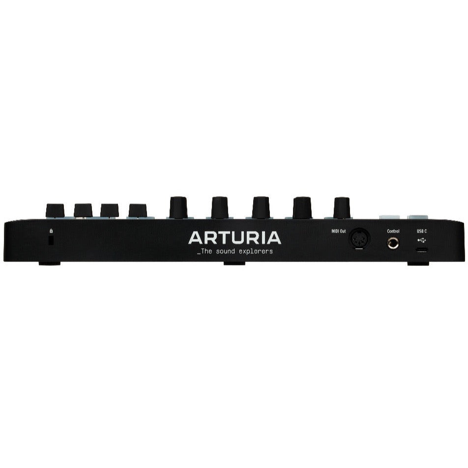 Arturia MiniLab 3 (Black, B-Stock) rear panel with USB-C and MIDI out