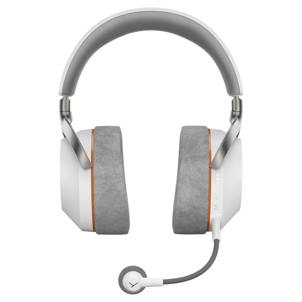 Beyerdynamic MMX 100 Wireless gaming headset in Arctic White, front view