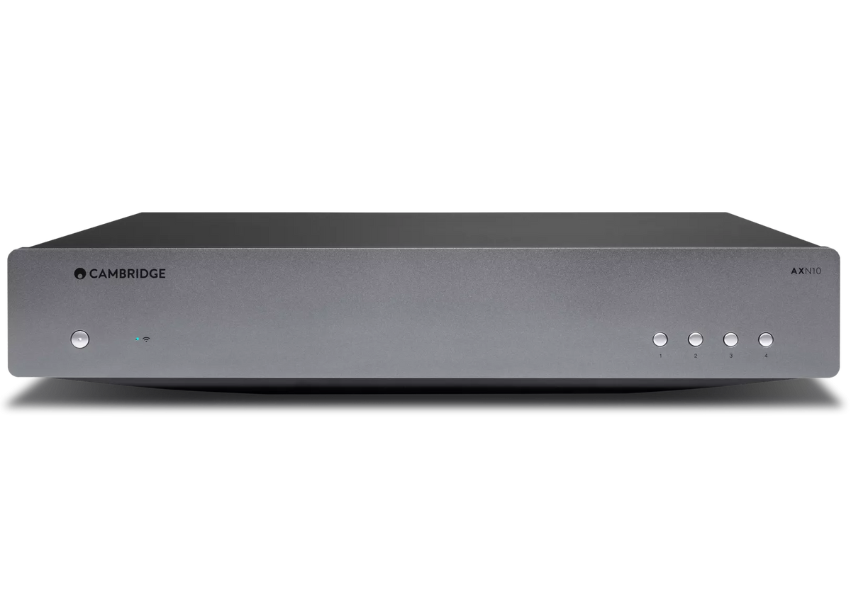 Cambridge Audio AXN10 network music streamer, black, front view