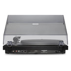 Cambridge Audio Spira turntable in Black, rear panel with RCA output, phono switch and Bluetooth