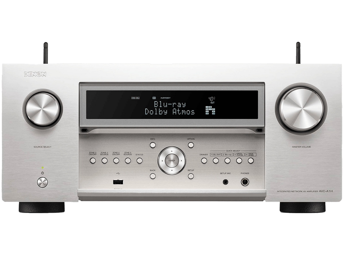 Denon AVC-A1H stereo amplifiers, front