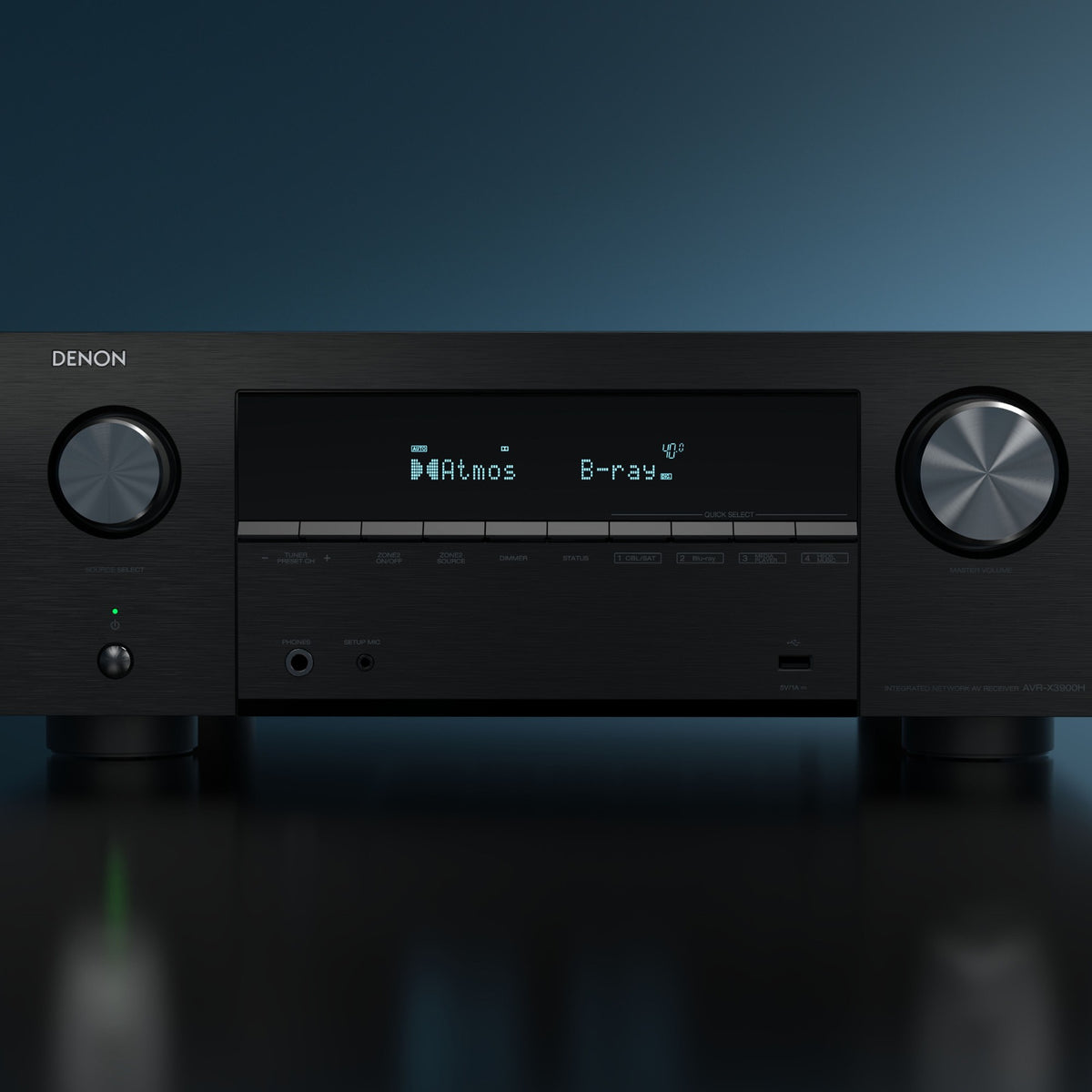 Denon AVC-X3900H stereo amplifiers, top