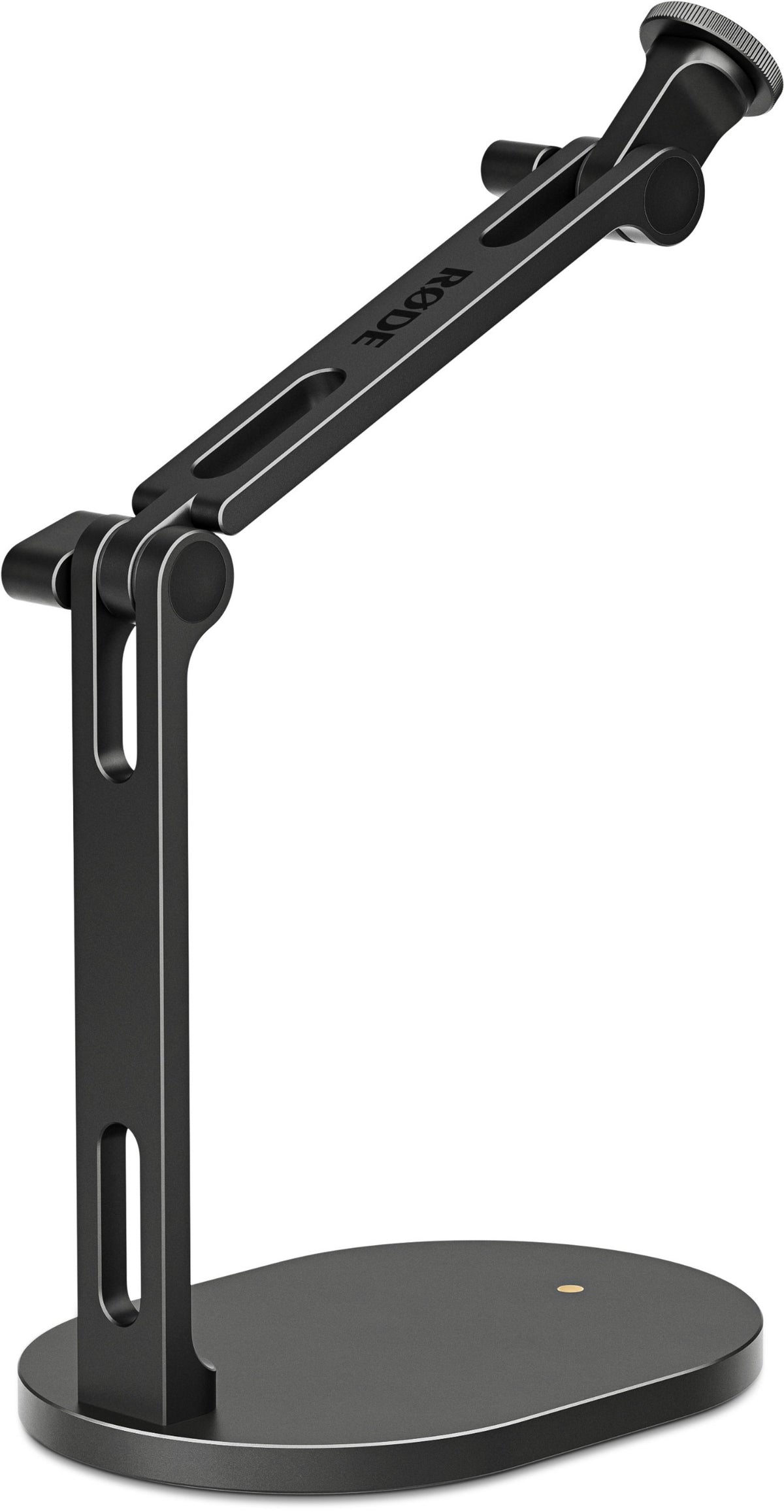 Rode DS2 desktop microphone stand with adjustable arm and sturdy base for professional audio recording setups