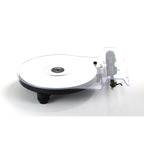 Rega Replay turntable with RB110 tonearm, front three-quarter view