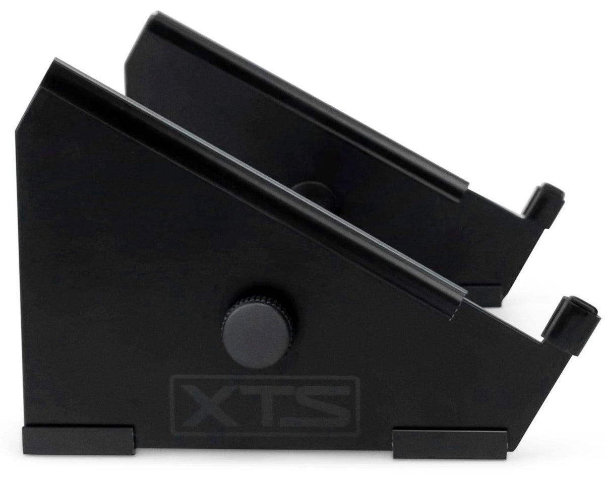 Small Analog Cases XTS Stand for keyboards, shown from side view with adjustable support and sturdy metal construction.